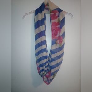 Floral Striped Scarf